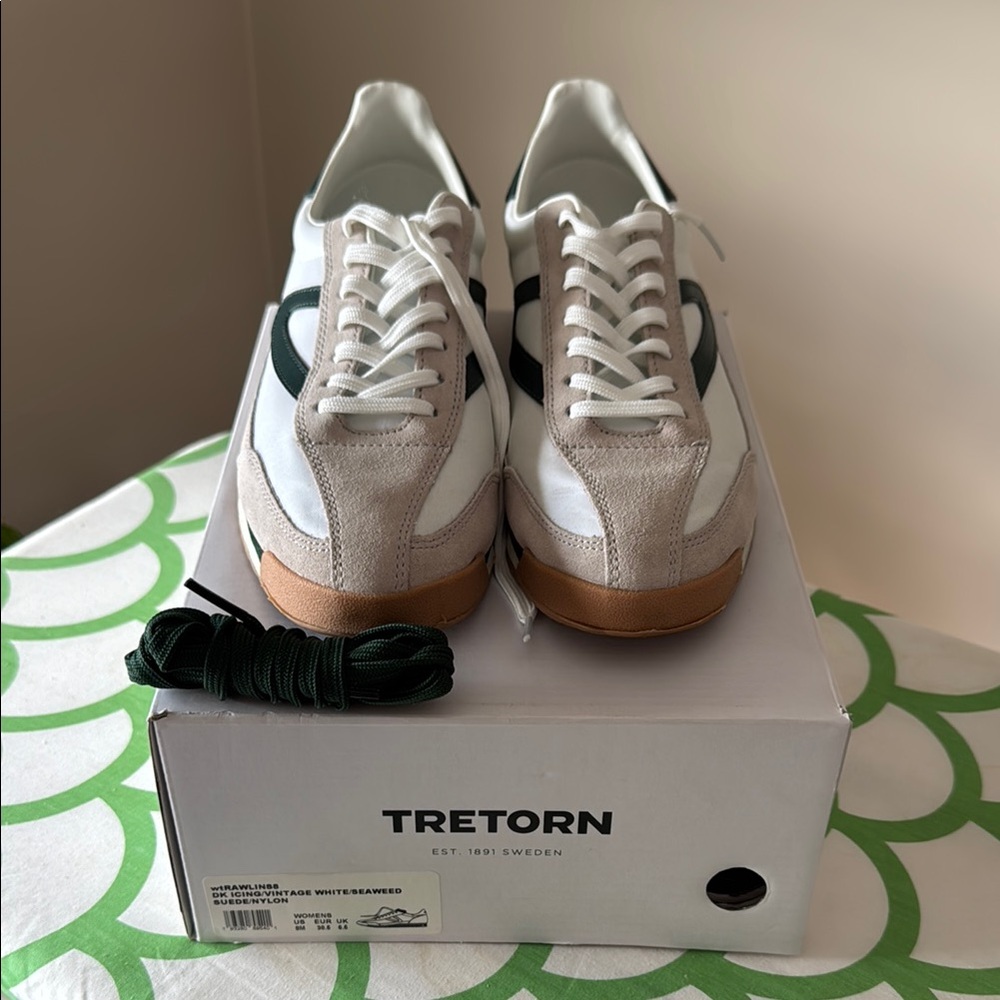 Tretorn Women’s Rawlins DK Icing/Vintage White/Seaweed Suede S8
